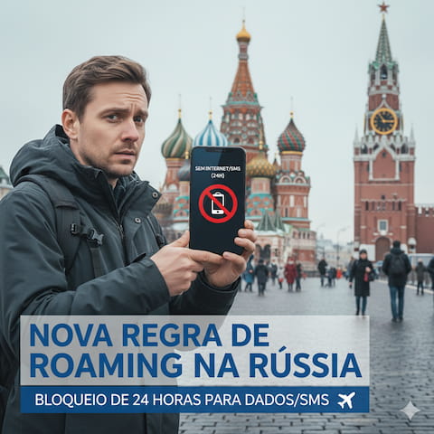 Bloqueio temporário de roaming na Rússia