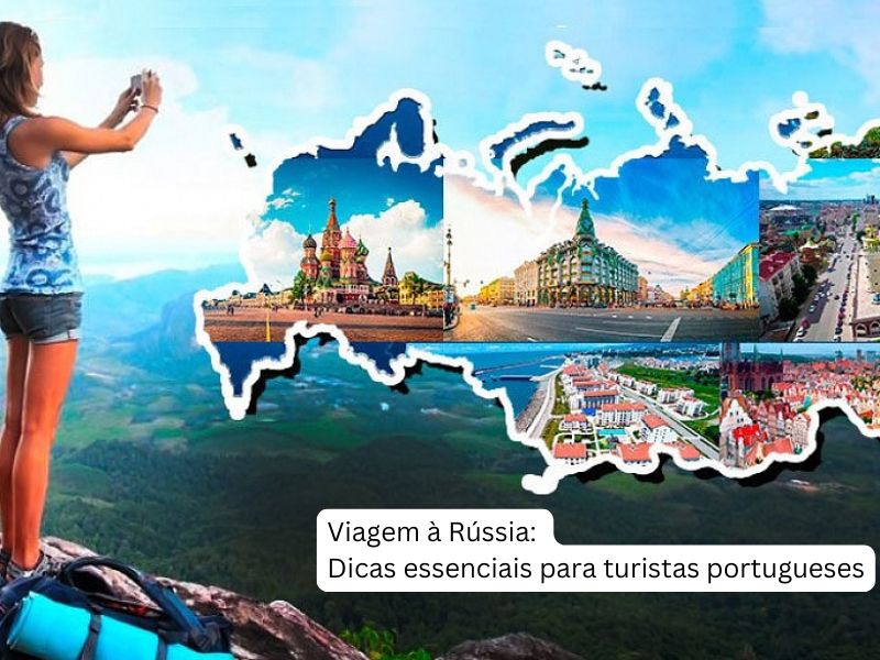 Russia mapa, turista